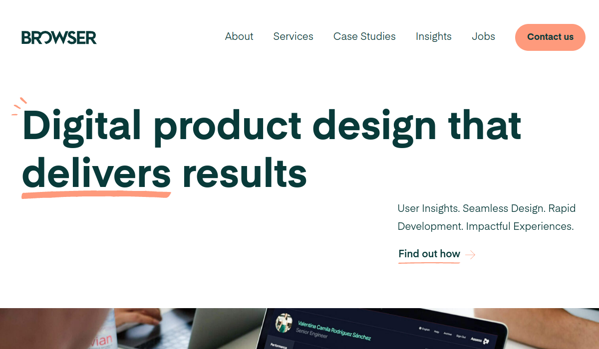 Browser London homepage screenshot