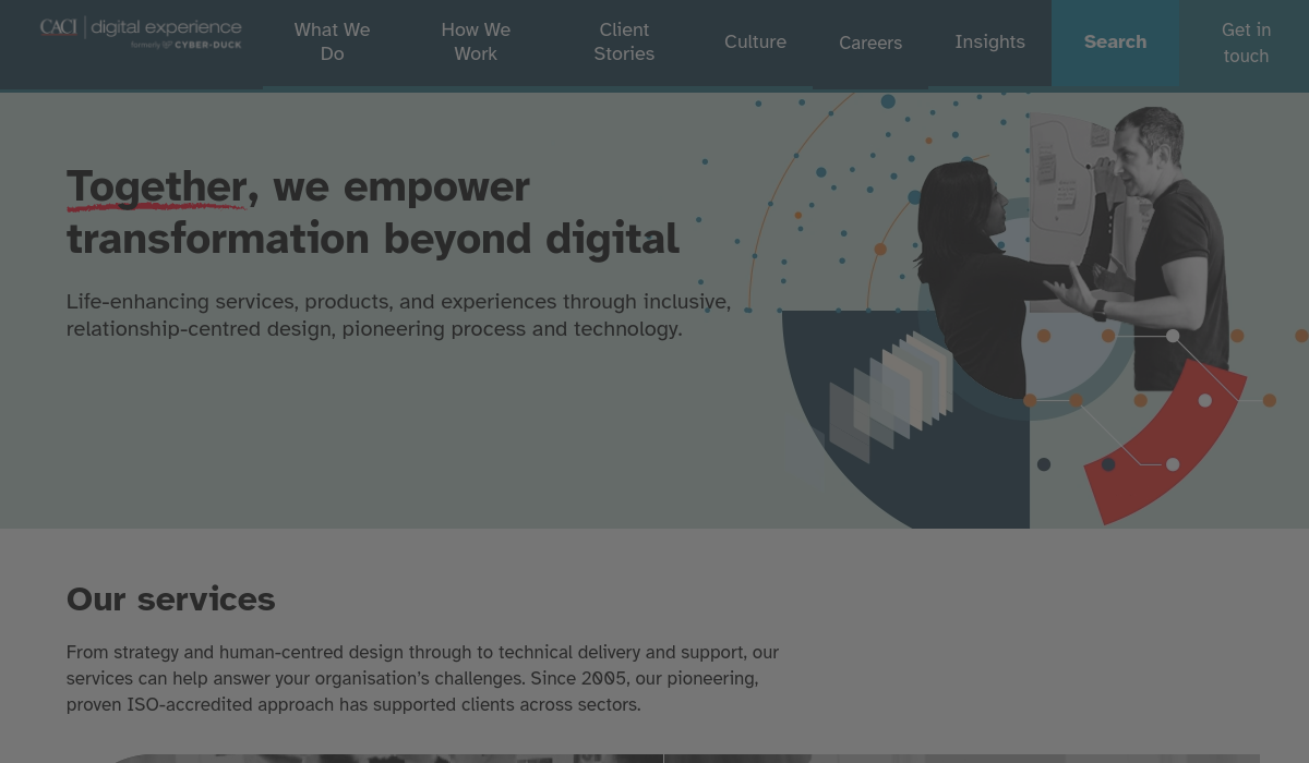 Cyber-Duck homepage screenshot